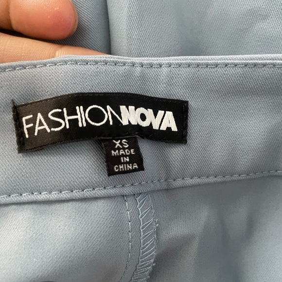 Fashion Nova Light Blue Trousers - Picture 3 of 4